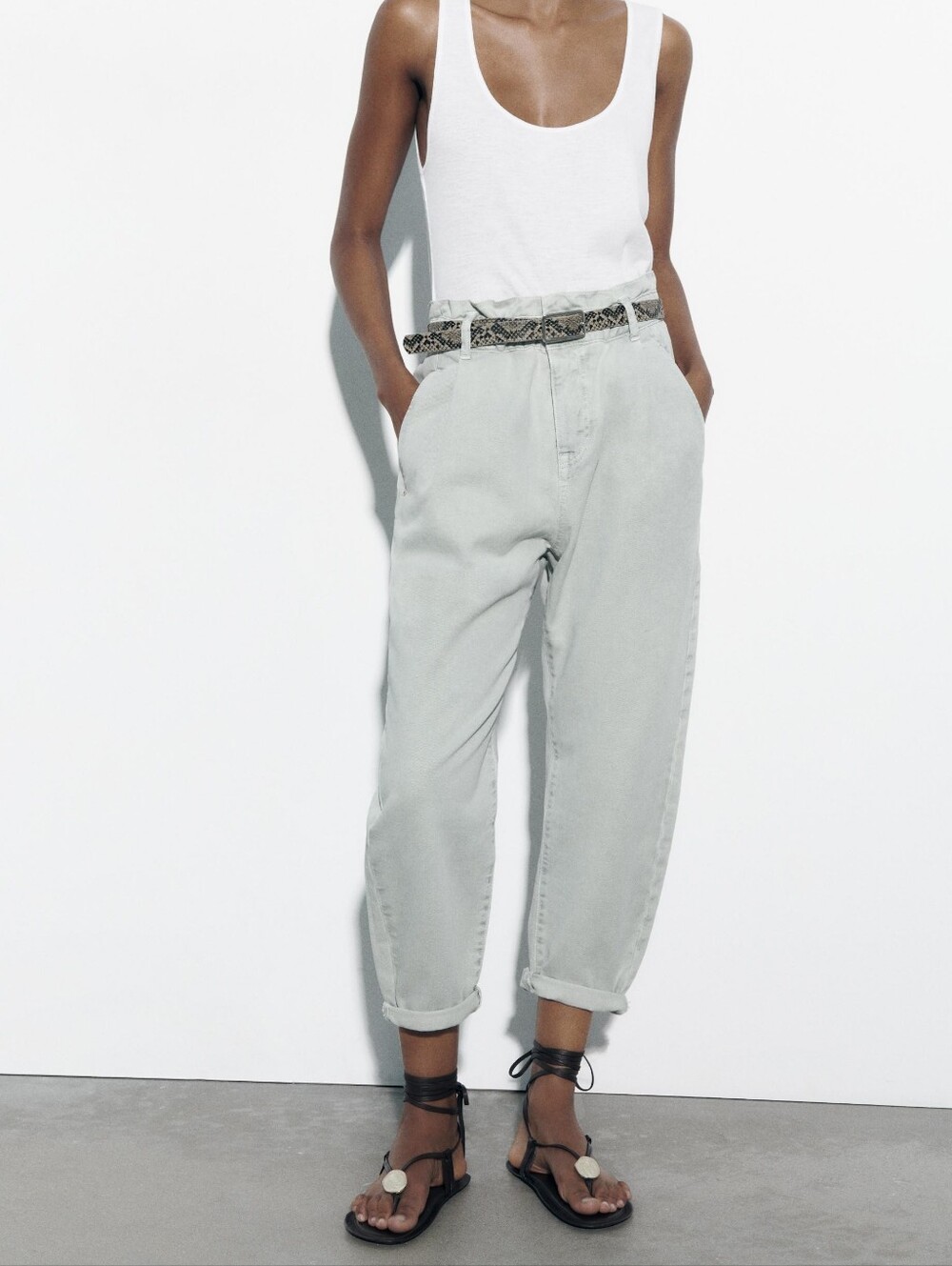 ZARA Paperbag Pants